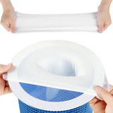 30 PCS 22cm Stretch Fine Mesh Pool Skimmer Filter Socks Reusable