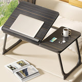 Foldable Laptop Bed Desk for Couch Sofa Large Lap Desk Tray Table with Cup Holder and Tablet Slot