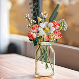 Wildflower Bouquet Building Blocks – Creative DIY Flower Model Toy Set for Home Decoration