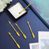 6Pcs Mini Powder Ladle Scoop Mini Spoon Spatula Metal Shovel Silver color Spoon Gold