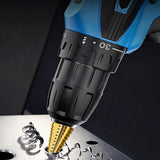 3 PCS Bearing Steel Titanium Coated Conical Step Drill Bit Set