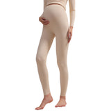 Maternity Leggings Over The Belly Buttery Soft Workout Activewear Yoga Womens Pregnancy Pants Skin tone