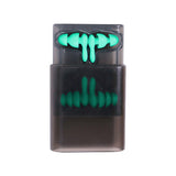Set of 2 Pairs of Silicone Noise Reduction Earplugs Swimming Sleeping Hearing Protection Earplug Green