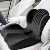 Ergonomic Seat Cushion Office Chair Seat Cushions with L-Shaped Design for Car Gaming Chair Black