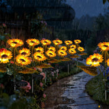 Solar Outdoor Garden Lights Sunflower & House Decorative Design Style 1