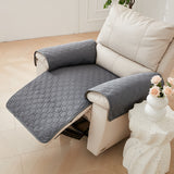 4Pcs Set Non Slip Recliner Chair Covers Couch Covers Pet Protector Slipcovers Gray