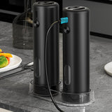 2 PCS Rechargeable Electric Salt Pepper Grinders with 5 Coarseness Levels