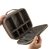 Checkered Travel Makeup Bag Adjustable Partition Cosmetic & Toiletry Organizer