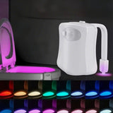 LED Motion-Activated Toilet Night Light with Seat Sensor for Bathroom Use Style 2