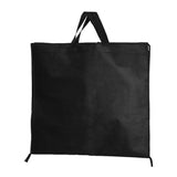 180cm Non Woven Garment Bag for Wedding Dresses Foldable Dust Cover with Clear Viewing Window Black