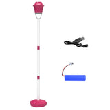 Rechargeable Adjustable Standing LED Bubble Machine for Outdoor Party Red