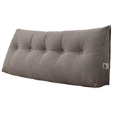 Headboard Pillow Triangle Pillows for Bed Sofa Dorm Room Grey