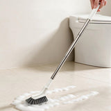 2PCS Telescopic L-Shaped Crevice Cleaning Brush for Window Toilet and Floor Gaps
