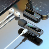 Wireless Lavalier Microphone – Magnetic Mini Mic with LED for Phones