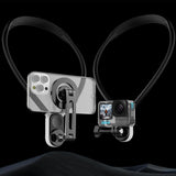 Magnetic Neck Mount Phone Holder Body Clip for GoPro
