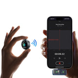 Dual Receivers Mini Lavalier Microphone with Magnetic Clip