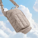 Water Bottle Holder Crossbody Bag with Strap Gym Accessories Camel