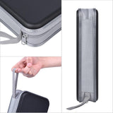 96-Disc CD Case Portable CD DVD Storage Holder with Zipper Disc Carrying Organizer Black