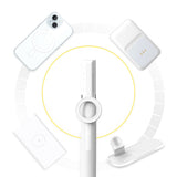 Magnetized Selfie Stick Tripod 360-degree Rotatable Tripod for iPhone Android - White