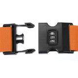 200cm Packing Strap Cross for Suitcase with Combination Security Lock Orange