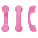 Type C Wired Phone Handset Retro with Mic for Phones and Computers Pink