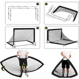 Portable Soccer Goal Set for Backyard Practice Training