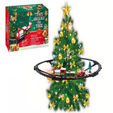 Hanging Christmas Train Toy Set – With Lights Music and Track for Kids