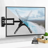Adjustable Full Motion TV Wall Mount Bracket 32-55 Inch Swivel Tilt Monitor Mount