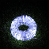 Solar Rope Lights 12m 100 LED with 8 Modes for Parties and Weddings White