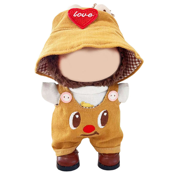 Mini Costume Set for 15cm LABUBU POP MART Doll Clothes Shoes Hats Kit Style 2