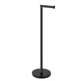 Anti Slip Toilet Paper Holder Stand Stainless Steel Tissue Stand for Bathroom Kitchen Black