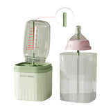 6 in 1 Travel Baby Bottle Brush Set with Portable Storage Case Green
