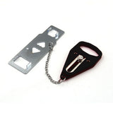 Portable Door Lock Travel Security Device Black