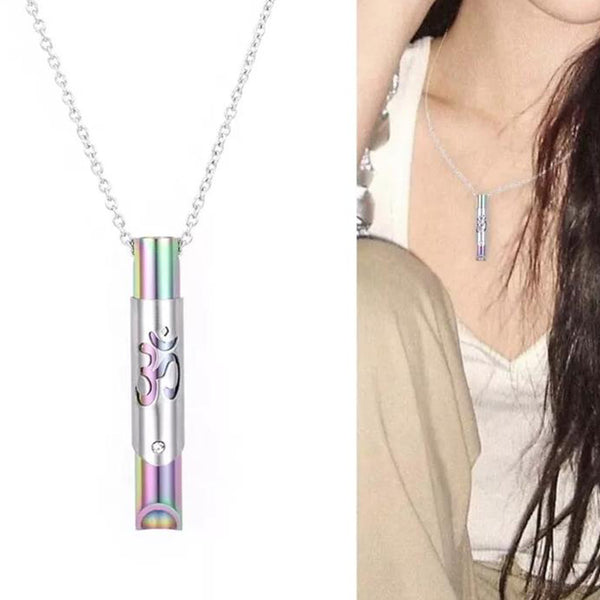 Yoga Symbol Mindful Breathing Necklace Calming Necklace Meditation Necklace Mix-Colour