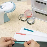Portable Embossing Label Maker with 6 Rolls Tapes DIY Crafting Label Printer for Home Office
