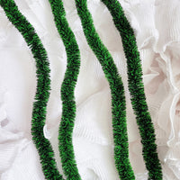 15m Green Christmas Tinsel Garland for Holiday Party & Home Decoration