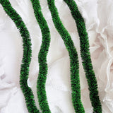 15m Green Christmas Tinsel Garland for Holiday Party & Home Decoration