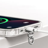 3 PCS 360 Degrees Rotating Stainless Steel Phone Tether Tab for most Phone Cases Silver