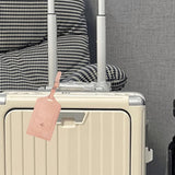 RFID Passport Cover and Luggage Tag Set PU Leather Travel Organizer Pink