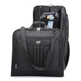 Water-resistant Foldable Garment Bag for Travel with Hanger Strap Black