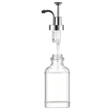 2 PCS 500ml Square Glass Syrup Soap Dispenser Bottles with Funnel Silver