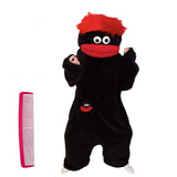 Plush Mouth Monster pajamas Cozy Home Loungewear Soft Fabric Black