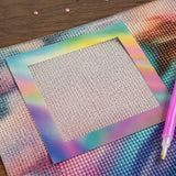 30 PCS Diamond Painting Positioning Paper Colored Adhesive Frame Film