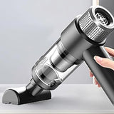 4-in-1 Handheld Car Vacuum Cleaner Portable Cordless Air Duster with LED Light for Car Home Office Black