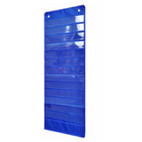 90x33cm Dry Erase Wall Organizer with 14 Time Management Cards Blue