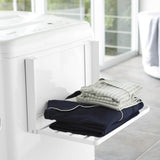 Shelves for Washing Machine and Dryer Mounted Storage Rack for Small Homes Bathroom White