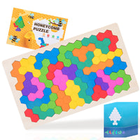 Wooden Tangram Puzzle Set – STEM Educational Logic IQ Game Montessori Toy