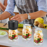 Electric Mason Jar Vacuum Sealer Kit Rechargeable Vacuum Sealer for Wide Regular Mouth Jars