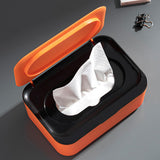 Refillable Wipes Dispenser Tissue Storage Case with Lid Orange