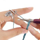 2Pcs Adjustable Ring Knitting Loop Knitting Sewing Accessories Style 1